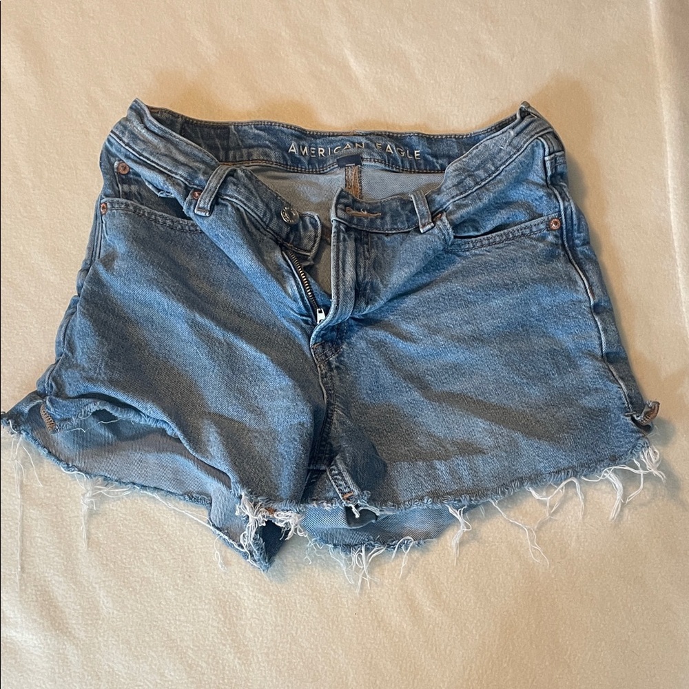 American Eagle Outfitters Frayed Hem Jean Shorts